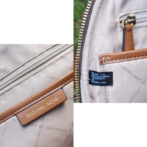 . Michael Kors Medium Erin 35F0GERB2V Backpack In Brown Acorn - Picture 9 of 16